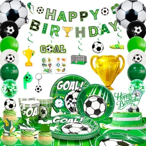 Soccer Birthday Party Supply Set