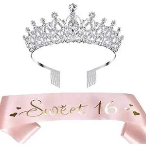 Sweet 16 Birthday Sash and Tiara Set