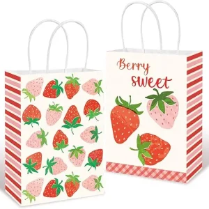Strawberry Birthday Party Favor Bags