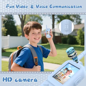 Kids Video Walkie Talkie with HD Camera & Voice Changer