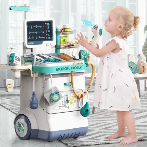 Kids Medical Mobile Cart Playset