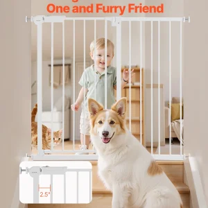 Tall Pressure-Mounted Baby Safety Gate