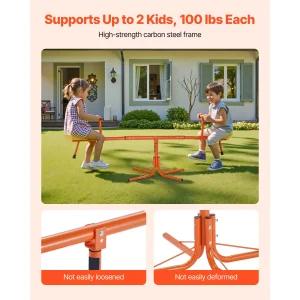 Dual Seater 360° Metal Teeter-Totter